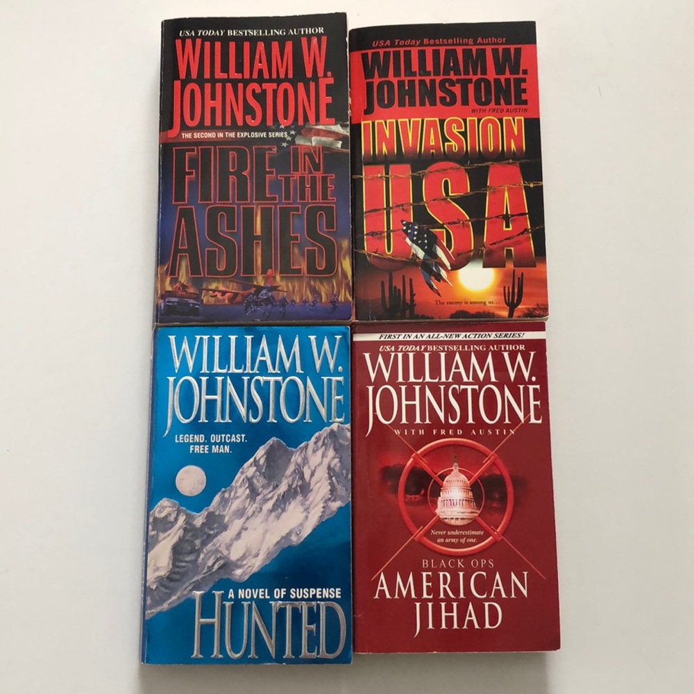 Lot of 4 William W Johnstone paperback book novels